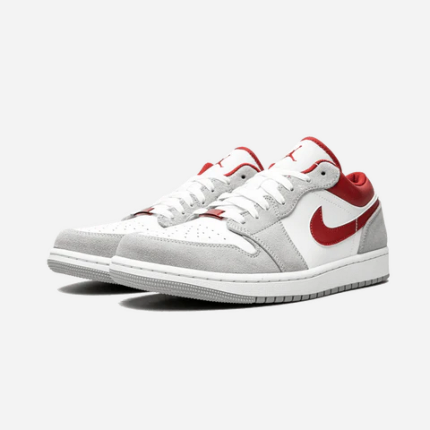 Air Jordan 1 Low SE Light Smoke Grey Gym Red