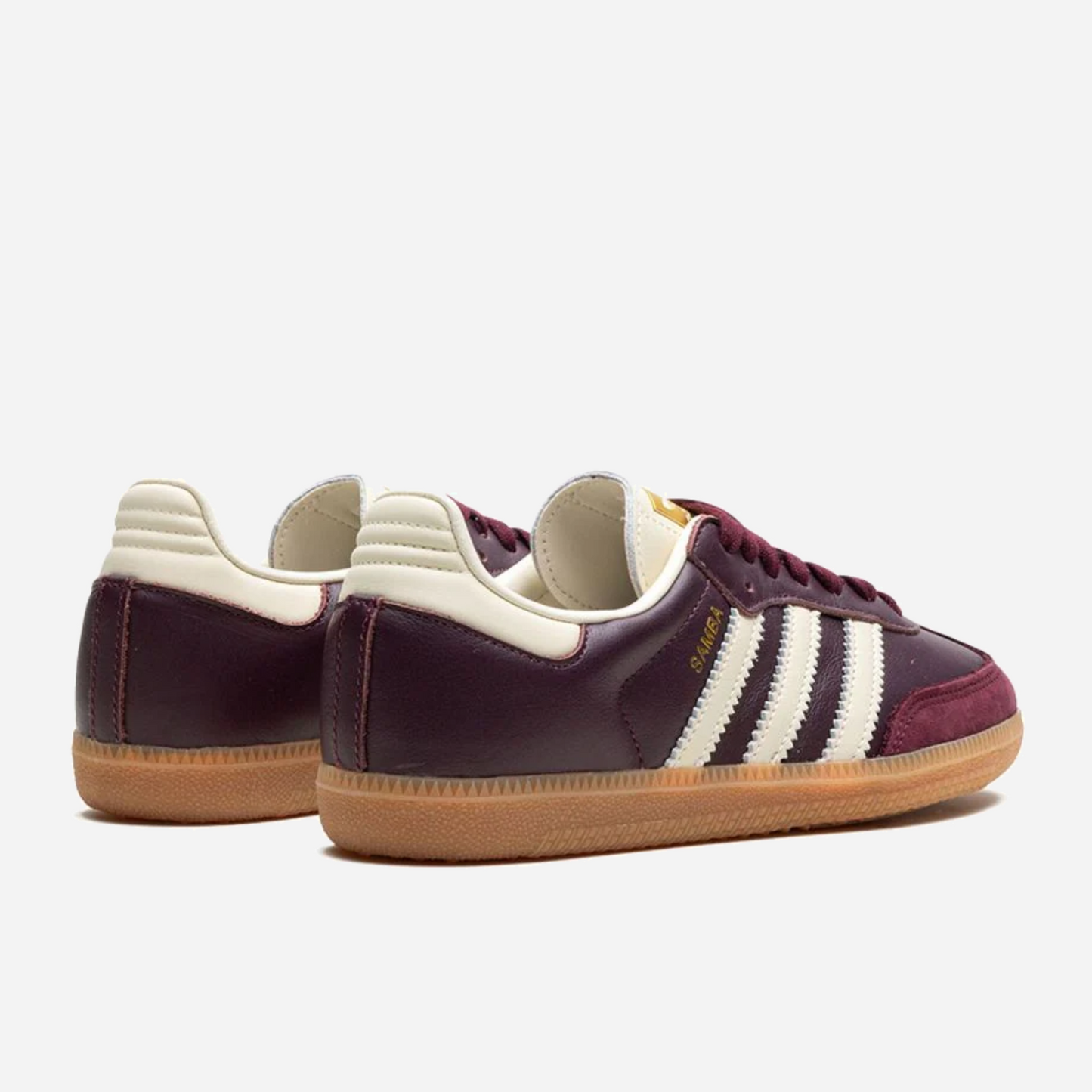 adidas Samba OG Maroon Gold Metallic